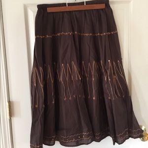 Zero Zero BoHo skirt, with embroidery & sequins